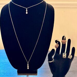 Jewelry Bundle Lot with Juicy Couture Heart Earrings